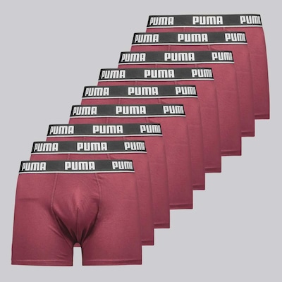 Cueca Puma Boxer Cotton - 9 Unidades - Masculino - Foto 1