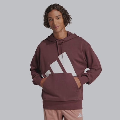 Blusão Adidas Big Logo Com Capuz - Masculino - Foto 1