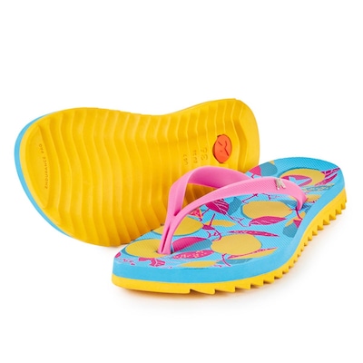 Chinelo Kenner Ibiza Laranjas Estampada - Feminino - Foto 2