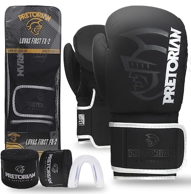 Kit Luva De Boxe E Muay Thai Fx2 Pretorian - Foto 1