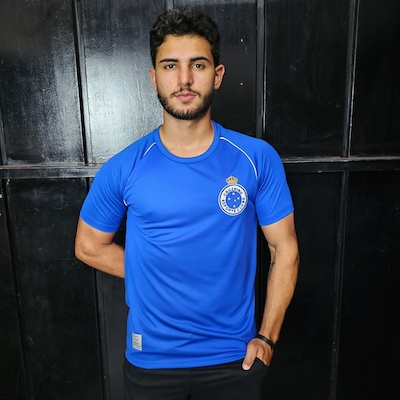 Camisa do Cruzeiro Basic Celeste - Masculina - Foto 2