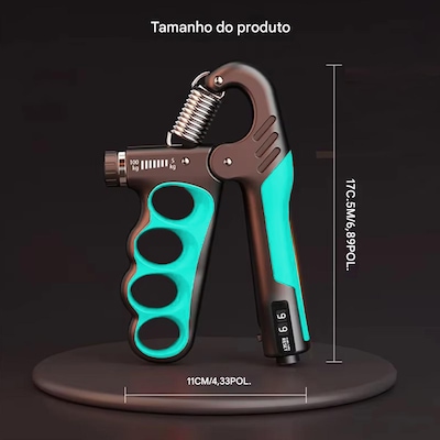 Hand Grip Gold Sports Garra com Carga de 5 a 100 kgs - Mola Aço Carbono com Contador - Foto 6