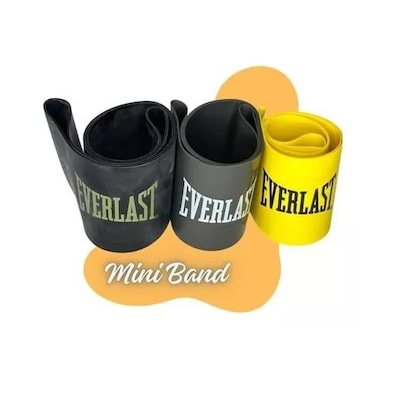 Kit Mini Band Tensão Leve, Média e Forte Everlast - 3 Unidades - Foto 3