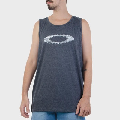 Camiseta Regata Oakley Ellipse Graphic Tank Blackout - Masculina - Foto 1