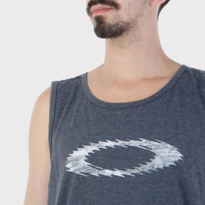 Camiseta Regata Oakley Ellipse Graphic Tank Blackout - Masculina - Foto 3