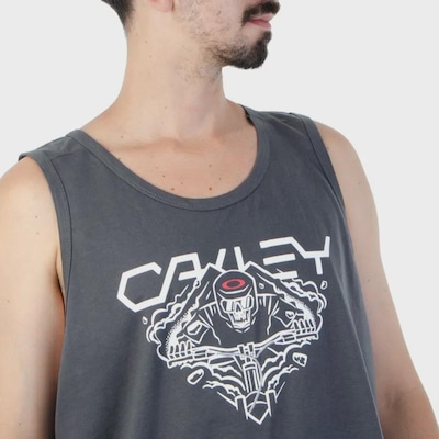 Camiseta Regata Oakley Ellipse Skull Tank Shadow - Masculina - Foto 3
