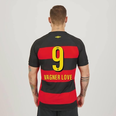 Camisa do Sport Recife Umbro I 2023 9 Vágner Love - Masculina - Foto 1