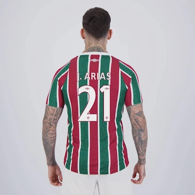 Camisa do Fluminense Umbro I 2024 J. Arias 21 - Masculina - Foto 1