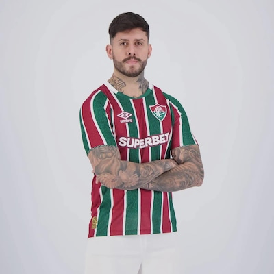 Camisa do Fluminense Umbro I 2024 J. Arias 21 - Masculina - Foto 3