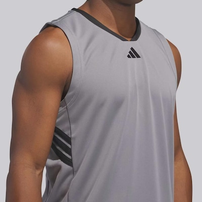 Camiseta Regata adidas 3 Stripes - Masculina - Foto 4