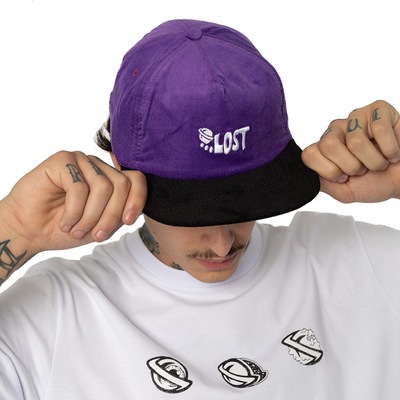 Boné Aba Reta Lost Dad Cap Lost Veludo - Adulto - Foto 1