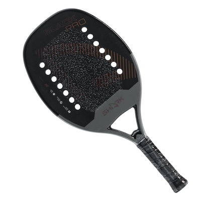Raquete de Beach Tennis Shark Black Pro 2025 - Foto 1