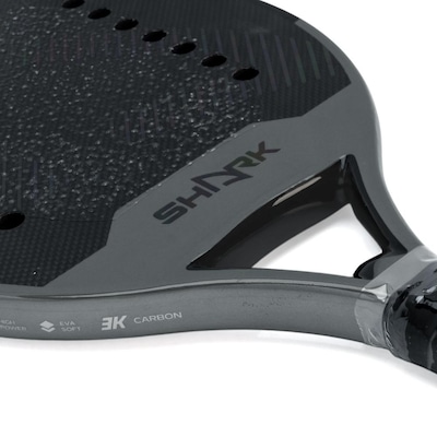Raquete de Beach Tennis Shark Black Pro 2025 - Foto 3