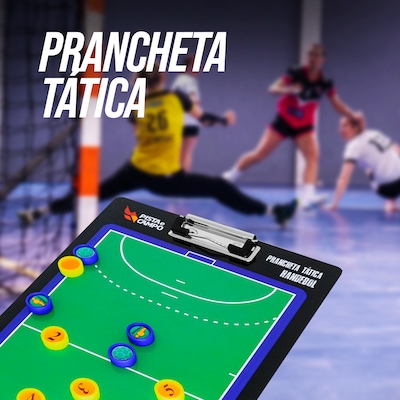 Prancheta tática magnética Pista e Campo de handebol dupla face - Foto 6