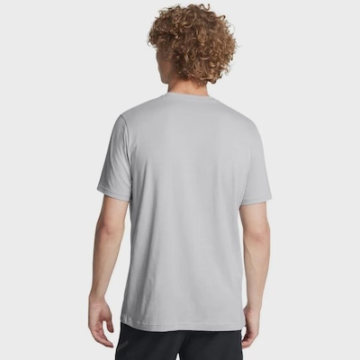 Camiseta Under Armour Wordmark Sleeve - Masculina - Foto 2
