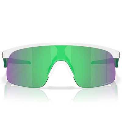 Óculos de Sol Unissex Oakley Resistor Matte White Prizm Jade - Foto 3
