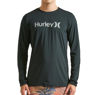 Camisa Surf Hurley Manga Longa One&Only WT25 - Masculina - Foto 1