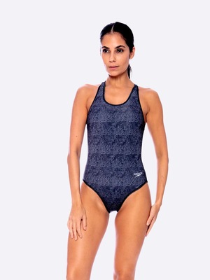 Maiô Speedo Cross Deep Map - Feminino - Foto 1