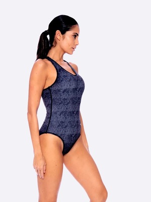Maiô Speedo Cross Deep Map - Feminino - Foto 5