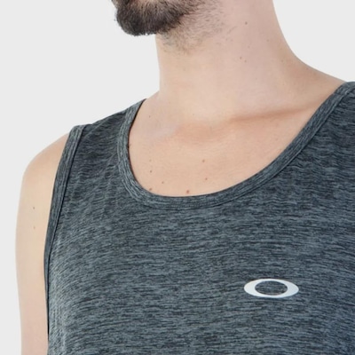 Camiseta Regata Oakley Trn Ellipse Sport Tank Blackout - Masculina - Foto 3