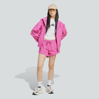 Shorts adidas Malha Z.N.E. - Feminino - Foto 6