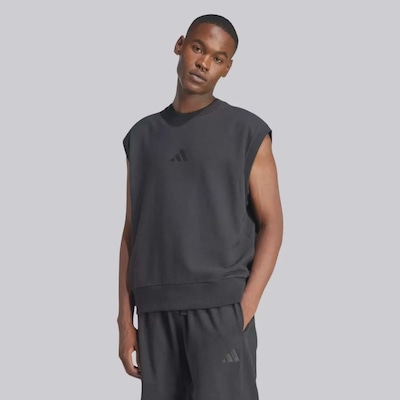 Camiseta de Moletom Sem Manga adidas ALL ZN Luxe - Masculina - Foto 1
