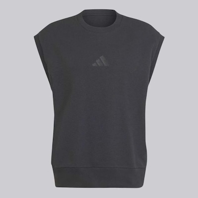 Camiseta de Moletom Sem Manga adidas ALL ZN Luxe - Masculina - Foto 4