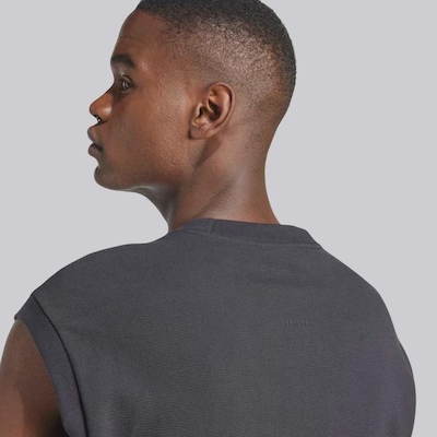 Camiseta de Moletom Sem Manga adidas ALL ZN Luxe - Masculina - Foto 5
