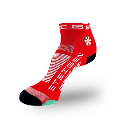 Meia Cano Baixo Steigen Cherry Red 33 ao 44 - Unissex - Foto 1