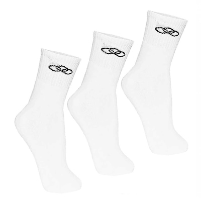 Meia Cano Médio Olympikus 81922 - 3 Pares - Masculina - Foto 3