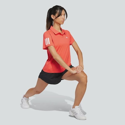 Camisa Adidas Polo Club Tennis Climacool Três Listras - Feminina - Foto 5