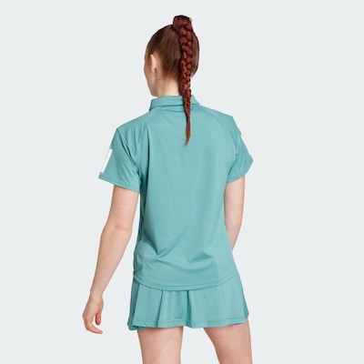 Camisa Adidas Polo Club Tennis Climacool Três Listras - Feminina - Foto 3