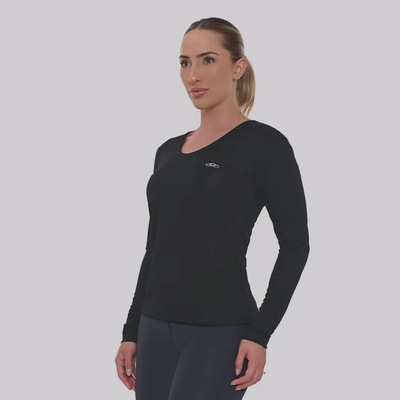 Camiseta Manga Longa Olympikus Essential - Feminina - Foto 2