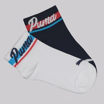 Kit Meia Puma Cano Baixo 2 - Tamanho 25 a 34 - Infantil - Foto 1
