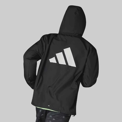 Jaqueta adidas Run It com Capuz - Masculina - Foto 2