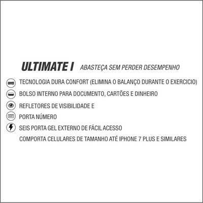 Pochete para Corrida Fitletic com porta gel Ultimate I Zíper - Foto 2