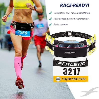 Pochete para Corrida Fitletic com porta gel Ultimate I Zíper - Foto 3