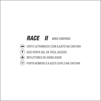 Cinto para corrida com porta gel Fitletic Race II - Foto 3