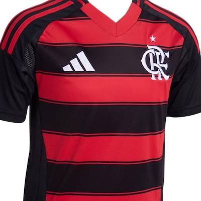 Camisa do Flamengo I 25/26 adidas - Infantil - Foto 3