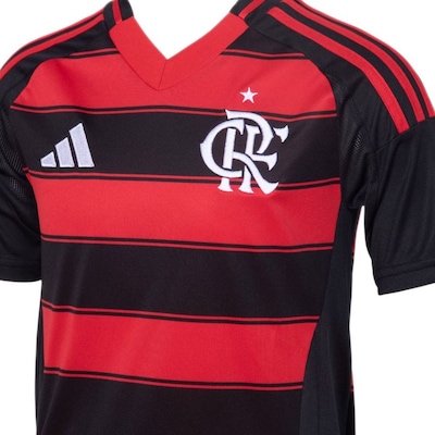 Camisa do Flamengo I 25/26 adidas - Infantil - Foto 4