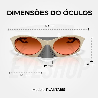Óculos de Sol Oakley Plantaris Matte Sand Prizm Brown - Foto 5