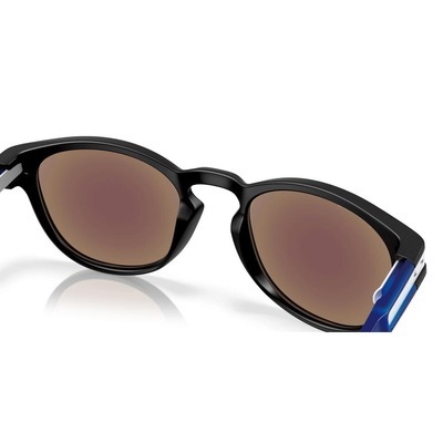 Óculos de Sol Oakley Latch Matte Black Prizm Sapphire Fantom Collection - Unissex - Foto 6