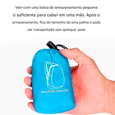 Mochila Gold Sports Dobrável Portátil Feather Montanhismo A Prova de Água - Foto 2