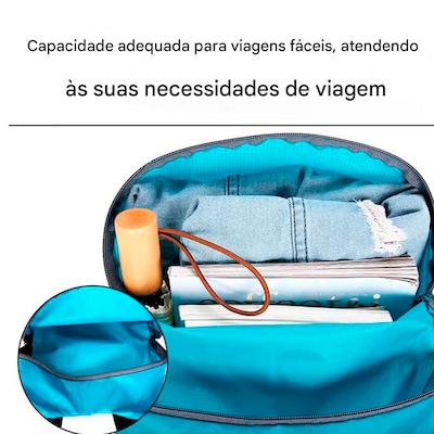Mochila Gold Sports Dobrável Portátil Feather Montanhismo A Prova de Água - Foto 3