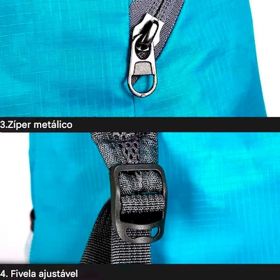 Mochila Gold Sports Dobrável Portátil Feather Montanhismo A Prova de Água - Foto 5