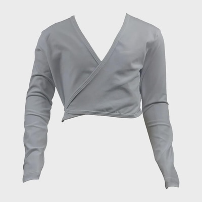 Bolero Ballet Casaquinho Ritmus Transpassado Poliamida - Infantil - Foto 1