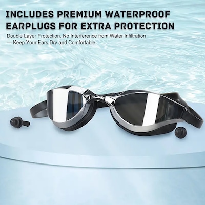 Óculos de Natação Gold Sports Snake Performance 6.0 Lentes Espelhadas High Definition - Adulto - Foto 4