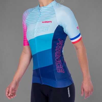 Camisa Ciclismo Woom Supreme France 2021 - Feminina - Foto 2
