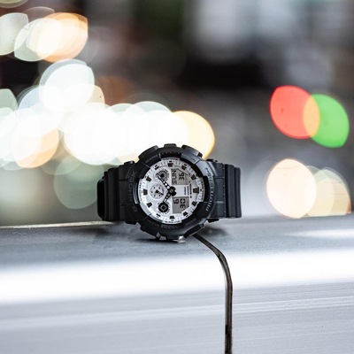 Relógio Casio G-Shock GA-100WD-1ADR - Adulto - Foto 2