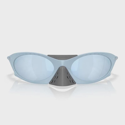 Óculos de Sol Unissex Oakley Plantaris Matte Stonewash Prizm Deep Water Polarized - Foto 3